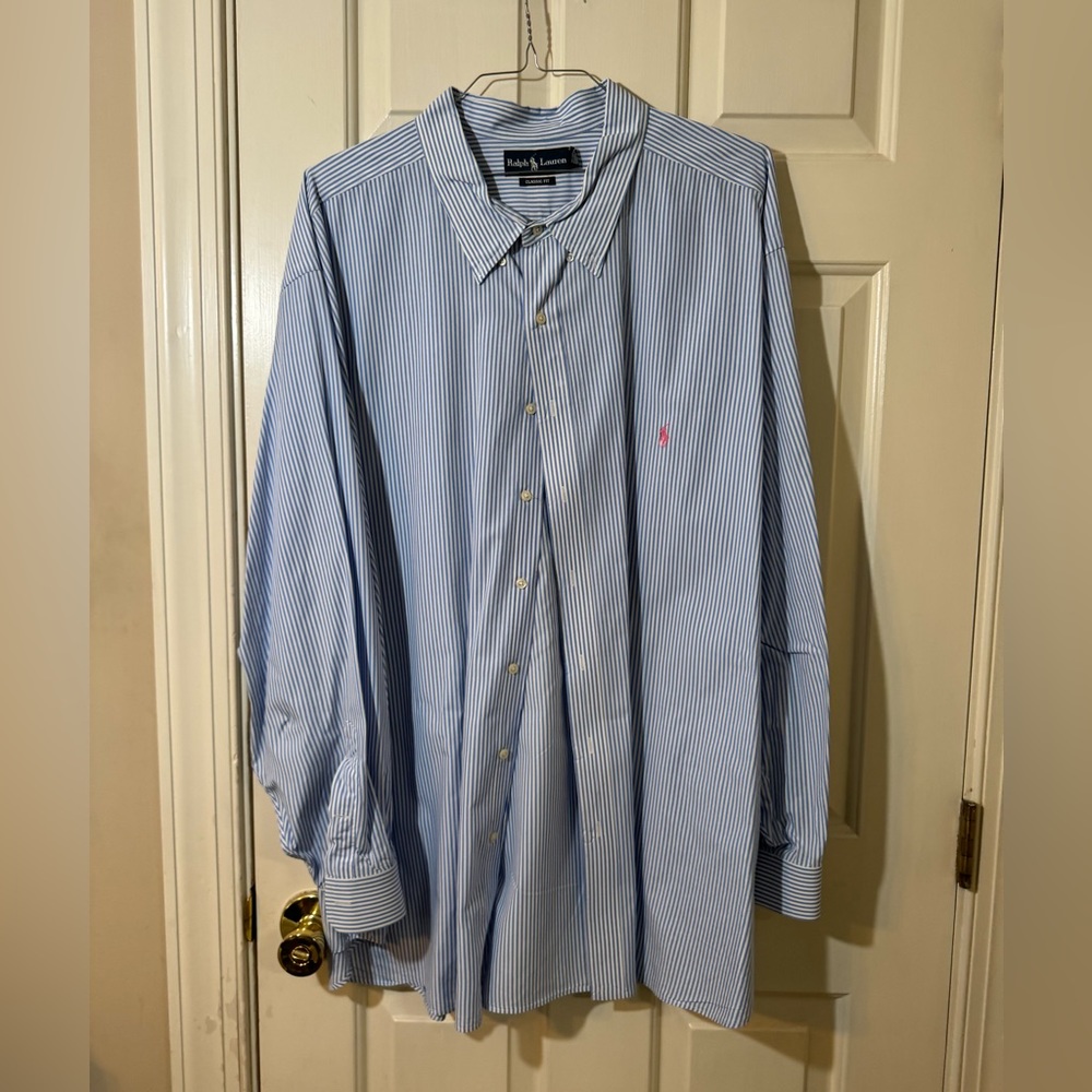 Polo by Ralph Lauren, long sleeve dress shirt. 5XL.
